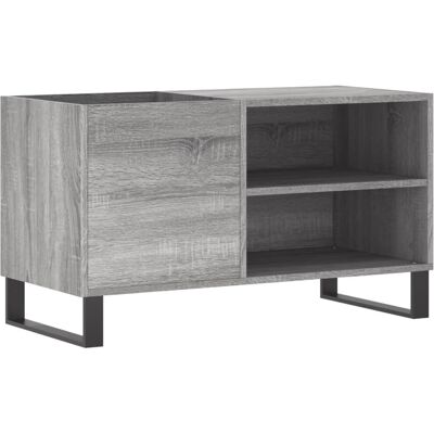 vidaXL Grey Sonoma Recordkast - 85x38x48 cm - Opbergruimte voor vinyl vidaXL Grey Sonoma Recordkast - 85x38x48 cm - Opbergruimte voor vinyl