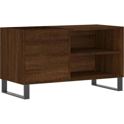 vidaXL Ruskea tammi levypöytä - Vinylsäilytys - 85x38x48 cm vidaXL Ruskea tammi levypöytä - Vinylsäilytys - 85x38x48 cm