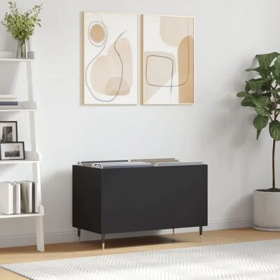 vidaXL Record Cabinet - Schwarz - 74,5x38x48 cm - Schallplatten vidaXL Record Cabinet - Schwarz - 74,5x38x48 cm - Schallplatten