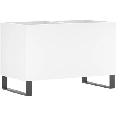 vidaXL Bílá skříňka na disky - Úložný prostor na vinyl - 74,5x38x48 cm vidaXL Bílá skříňka na disky - Úložný prostor na vinyl - 74,5x38x48 cm