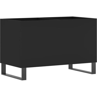 vidaXL Record Schrank - Schwarz, 74,5x38x48 cm - Record Cabinet vidaXL Record Schrank - Schwarz, 74,5x38x48 cm - Record Cabinet
