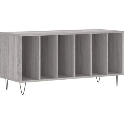 vidaXL Graues Sonoma Record-Schrank - Plattenschrank - Vinyl Aufbewahrungsmöbel vidaXL Graues Sonoma Record-Schrank - Plattenschrank - Vinyl Aufbewahrungsmöbel