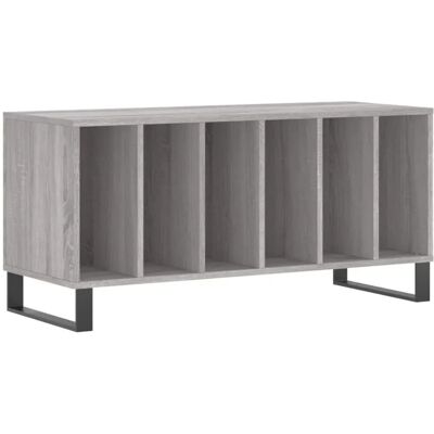 vidaXL Meuble disque gris Sonoma - Rangement pour disques - Buffet - Publicité vidaXL Meuble disque gris Sonoma - Rangement pour disques - Buffet - Publicité