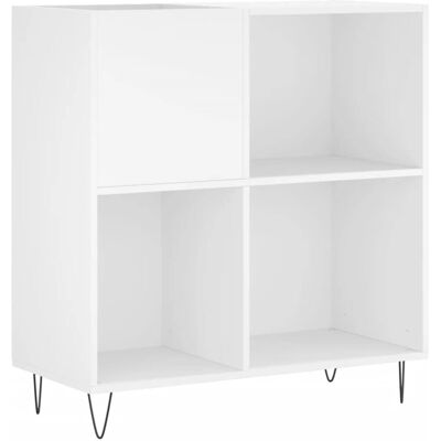 vidaXL Weißes Plattenschrank - 84,5x38x89 cm - Vinyl Aufbewahrungsmöbel vidaXL Weißes Plattenschrank - 84,5x38x89 cm - Vinyl Aufbewahrungsmöbel