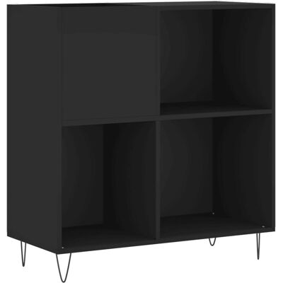vidaXL Armoire à disques noire - Rangement pour vinyles - Publicité vidaXL Armoire à disques noire - Rangement pour vinyles - Publicité