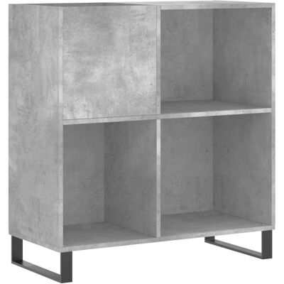 vidaXL Meuble à disques gris béton - Rangement - Buffet - Publicité vidaXL Meuble à disques gris béton - Rangement - Buffet - Publicité