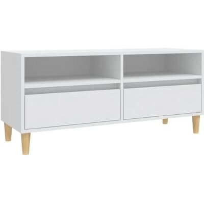 vidaXL Bonnevie - Hvid TV-skab 100x34,5x44,5 cm Laget af krydsfiner vidaXL Bonnevie - Hvid TV-skab 100x34,5x44,5 cm Laget af krydsfiner
