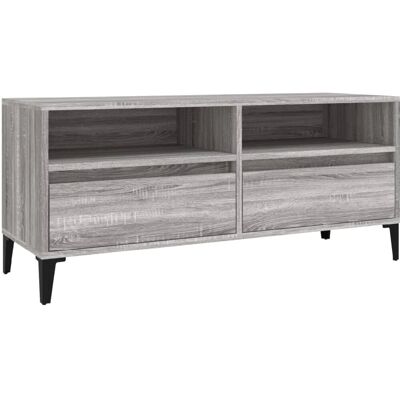 vidaXL Grijze Sonoma TV-kast - 100x34,5x44,5 cm vidaXL Grijze Sonoma TV-kast - 100x34,5x44,5 cm