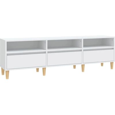vidaXL 831909 Valkoinen TV-kaappi 150x30x44.5 cm - TV-kaappi vidaXL 831909 Valkoinen TV-kaappi 150x30x44.5 cm - TV-kaappi