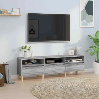 vidaXL Harmaa Sonoma 150x30x44,5 cm insinööritiikkinen puinen TV-kaappi - TV-kaappi vidaXL Harmaa Sonoma 150x30x44,5 cm insinööritiikkinen puinen TV-kaappi - TV-kaappi