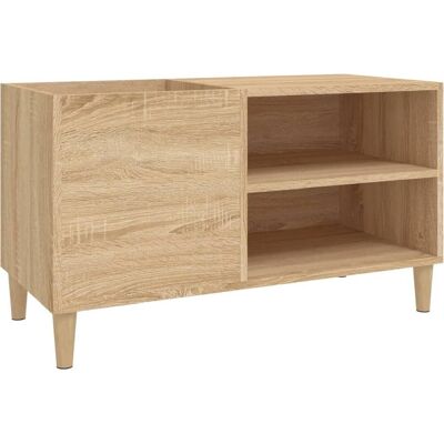 vidaXL Plattenschrank Sonoma Eiche - Büro Vinyl Aufbewahrung vidaXL Plattenschrank Sonoma Eiche - Büro Vinyl Aufbewahrung