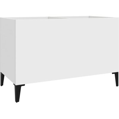 vidaXL Record Cabinet - Weiß - Vinyl Aufbewahrung - Sideboard - Spanplatte vidaXL Record Cabinet - Weiß - Vinyl Aufbewahrung - Sideboard - Spanplatte