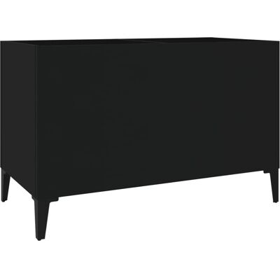 vidaXL Record Cabinet - Vinyl Aufbewahrung - Schwarz - 74,5x38x48 cm vidaXL Record Cabinet - Vinyl Aufbewahrung - Schwarz - 74,5x38x48 cm