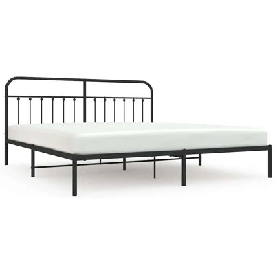 vidaXL Bettgestell - Metall, Schwarz, 100x200 cm - Bettgestell vidaXL Bettgestell - Metall, Schwarz, 100x200 cm - Bettgestell