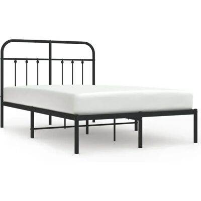 vidaXL Metallbettrahmen Schwarz 120x200 cm - Bettgestell vidaXL Metallbettrahmen Schwarz 120x200 cm - Bettgestell