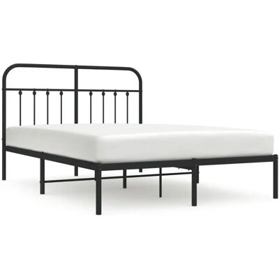 vidaXL Metallbett mit Kopfteil - Bettgestell vidaXL Metallbett mit Kopfteil - Bettgestell