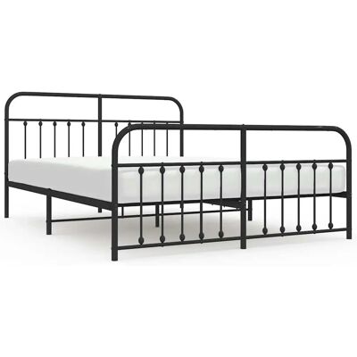 vidaXL Metallbett mit Kopf- und Fußteil - 183x213 cm vidaXL Metallbett mit Kopf- und Fußteil - 183x213 cm