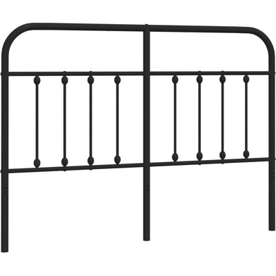 VidaXL Hoofdbord Zwart - Metalen Bed Headboard 135cm - Hoofdbord VidaXL Hoofdbord Zwart - Metalen Bed Headboard 135cm - Hoofdbord