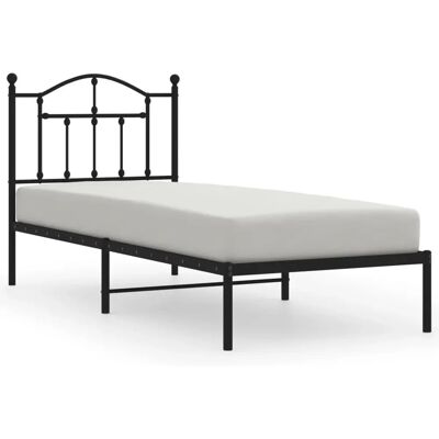 vidaXL 353431 Bettgestell - Metallbett mit Kopfteil vidaXL 353431 Bettgestell - Metallbett mit Kopfteil