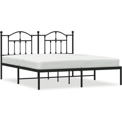 vidaXL Bettgestell Schwarz 160x200 - Bettgestell vidaXL Bettgestell Schwarz 160x200 - Bettgestell