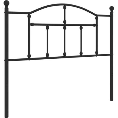vidaXL Kopfteil Schwarz - 107 cm - Metall Kopfteil für Bett vidaXL Kopfteil Schwarz - 107 cm - Metall Kopfteil für Bett