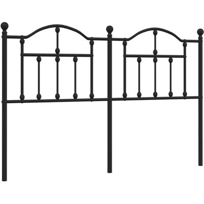vidaXL Schwarzes Metall-Kopfteil 150 cm - Kopfteil vidaXL Schwarzes Metall-Kopfteil 150 cm - Kopfteil