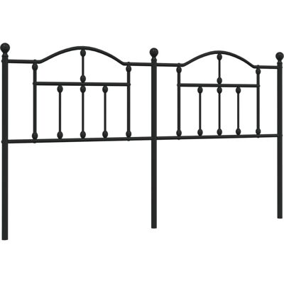 vidaXL Metall-Kopfteil Schwarz 160 cm - Kopfteil vidaXL Metall-Kopfteil Schwarz 160 cm - Kopfteil