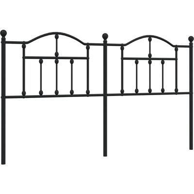 vidaXL Metall-Kopfteil Schwarz 180 cm - Kopfteil vidaXL Metall-Kopfteil Schwarz 180 cm - Kopfteil
