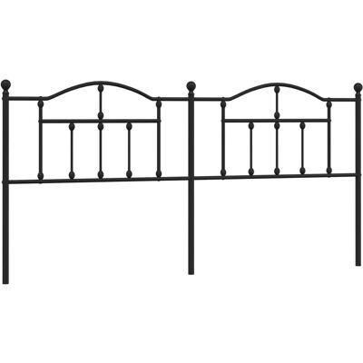 vidaXL Schwarzes Metall-Kopfteil 193 cm - Kopfteil vidaXL Schwarzes Metall-Kopfteil 193 cm - Kopfteil