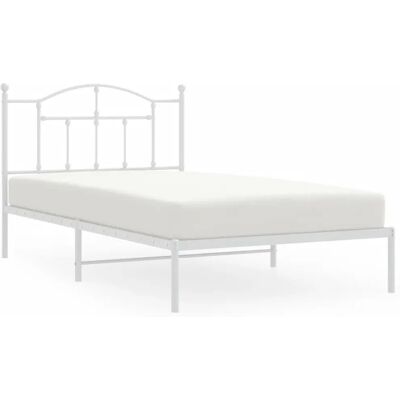 vidaXL 353484 Bettgestell - Metallbett mit Kopfteil vidaXL 353484 Bettgestell - Metallbett mit Kopfteil