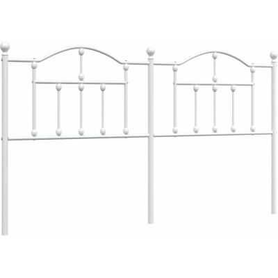 vidaXL Weißes Metall-Kopfteil 193 cm - Kopfteil vidaXL Weißes Metall-Kopfteil 193 cm - Kopfteil