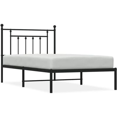 vidaXL Metallbettgestell Schwarz 100x190 cm - Bettgestell vidaXL Metallbettgestell Schwarz 100x190 cm - Bettgestell