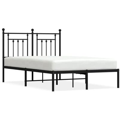 vidaXL Metallbettgestell Schwarz 120x200 cm - Bettgestell vidaXL Metallbettgestell Schwarz 120x200 cm - Bettgestell