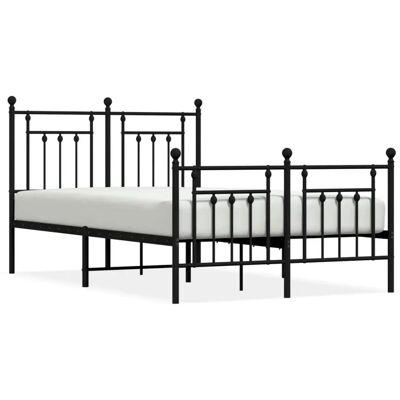 vidaXL Metallbettgestell mit Fußteil - Bett Typ vidaXL Metallbettgestell mit Fußteil - Bett Typ