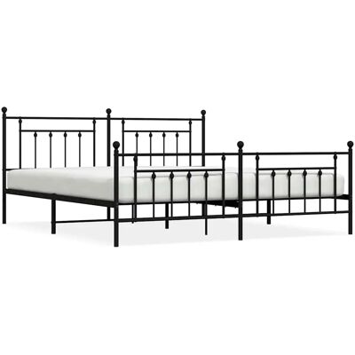 vidaXL Metallbett 193x203 cm - Bettgestell vidaXL Metallbett 193x203 cm - Bettgestell