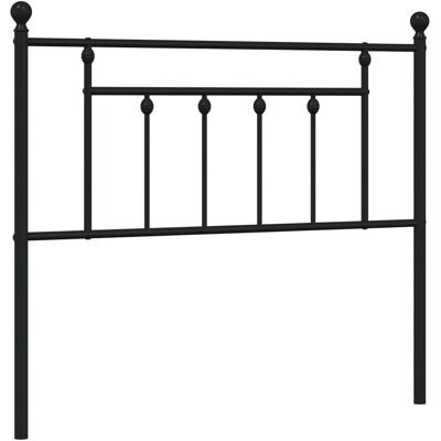 vidaXL Kopfteil Metall Schwarz - 107 cm Bettkopf vidaXL Kopfteil Metall Schwarz - 107 cm Bettkopf