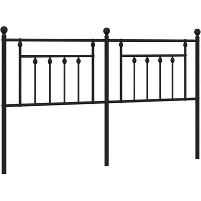 vidaXL Metalsengeskulder 160 cm Sort - Sengeskulder vidaXL Metalsengeskulder 160 cm Sort - Sengeskulder