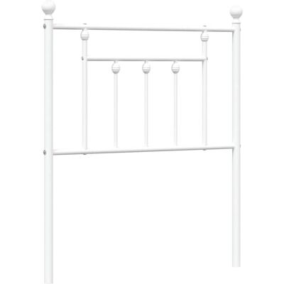 vidaXL Metalsengegavl Hvid 75 cm - Gavl vidaXL Metalsengegavl Hvid 75 cm - Gavl