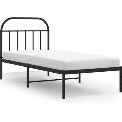 vidaXL Sängeställ - Teräs 100x190 cm ja pääty - Makuuhuoneen kalusteet vidaXL Sängeställ - Teräs 100x190 cm ja pääty - Makuuhuoneen kalusteet