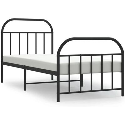 vidaXL 353645 Metallbettgestell Schwarz 90x190 cm - Bettgestell vidaXL 353645 Metallbettgestell Schwarz 90x190 cm - Bettgestell