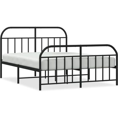 vidaXL metalen bedframe met hoofdbord - Bedframe vidaXL metalen bedframe met hoofdbord - Bedframe