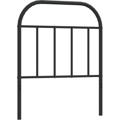 vidaXL Metall Kopfhintergrund Schwarz 75 cm - Kopfteil vidaXL Metall Kopfhintergrund Schwarz 75 cm - Kopfteil