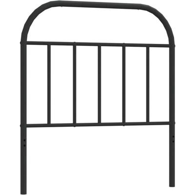 vidaXL metalen hoofdbord zwart - Hoofdbord, 90 cm, Zwart, Staal - Bed, Slaapkamer, Modern, Duurzaam vidaXL metalen hoofdbord zwart - Hoofdbord, 90 cm, Zwart, Staal - Bed, Slaapkamer, Modern, Duurzaam