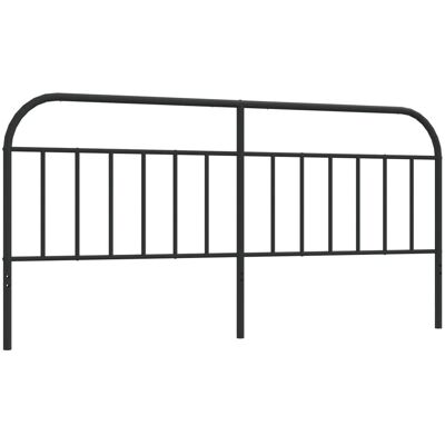 vidaXL Metaal Hoofdbord Zwart 193 cm - Hoofdbord vidaXL Metaal Hoofdbord Zwart 193 cm - Hoofdbord