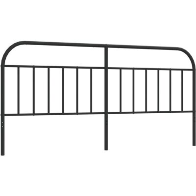 vidaXL Metall Kopfhaupt Schwarz 200 cm - Kopfteil vidaXL Metall Kopfhaupt Schwarz 200 cm - Kopfteil
