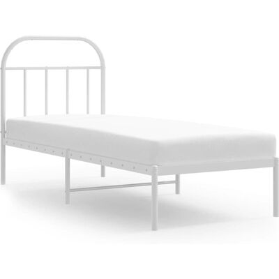 vidaXL Metallbettgestell - Robuste Unterstützung für 75x190 cm Matratze vidaXL Metallbettgestell - Robuste Unterstützung für 75x190 cm Matratze