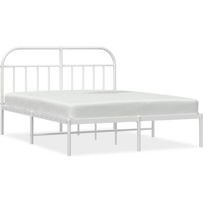 vidaXL Bettgestell - Unterstützung 140x190cm - Weiß vidaXL Bettgestell - Unterstützung 140x190cm - Weiß