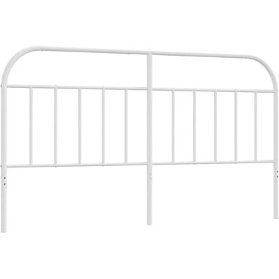 vidaXL 193 cm Weißes Metallkopfhintergrund - Kopfteil vidaXL 193 cm Weißes Metallkopfhintergrund - Kopfteil