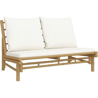 Vidaxl Bambusgartenbank - Natürliche Oberfläche, 115x85.5x73.5 cm - Gartenmöbel Vidaxl Bambusgartenbank - Natürliche Oberfläche, 115x85.5x73.5 cm - Gartenmöbel