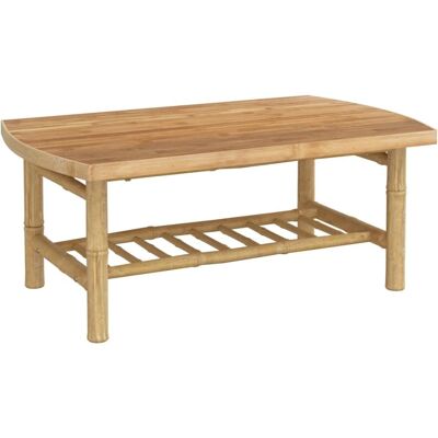 vidaXL Gartentisch Bambus - Außen Tisch Balkon Lounge - Beistelltisch vidaXL Gartentisch Bambus - Außen Tisch Balkon Lounge - Beistelltisch